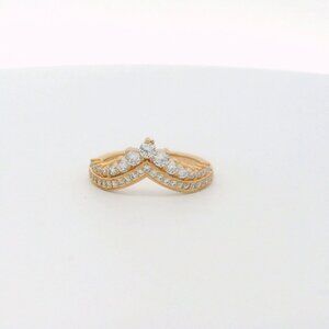 Pandora Rose Princess Wishbone Ring with Clear Zirconia - 187736CZ